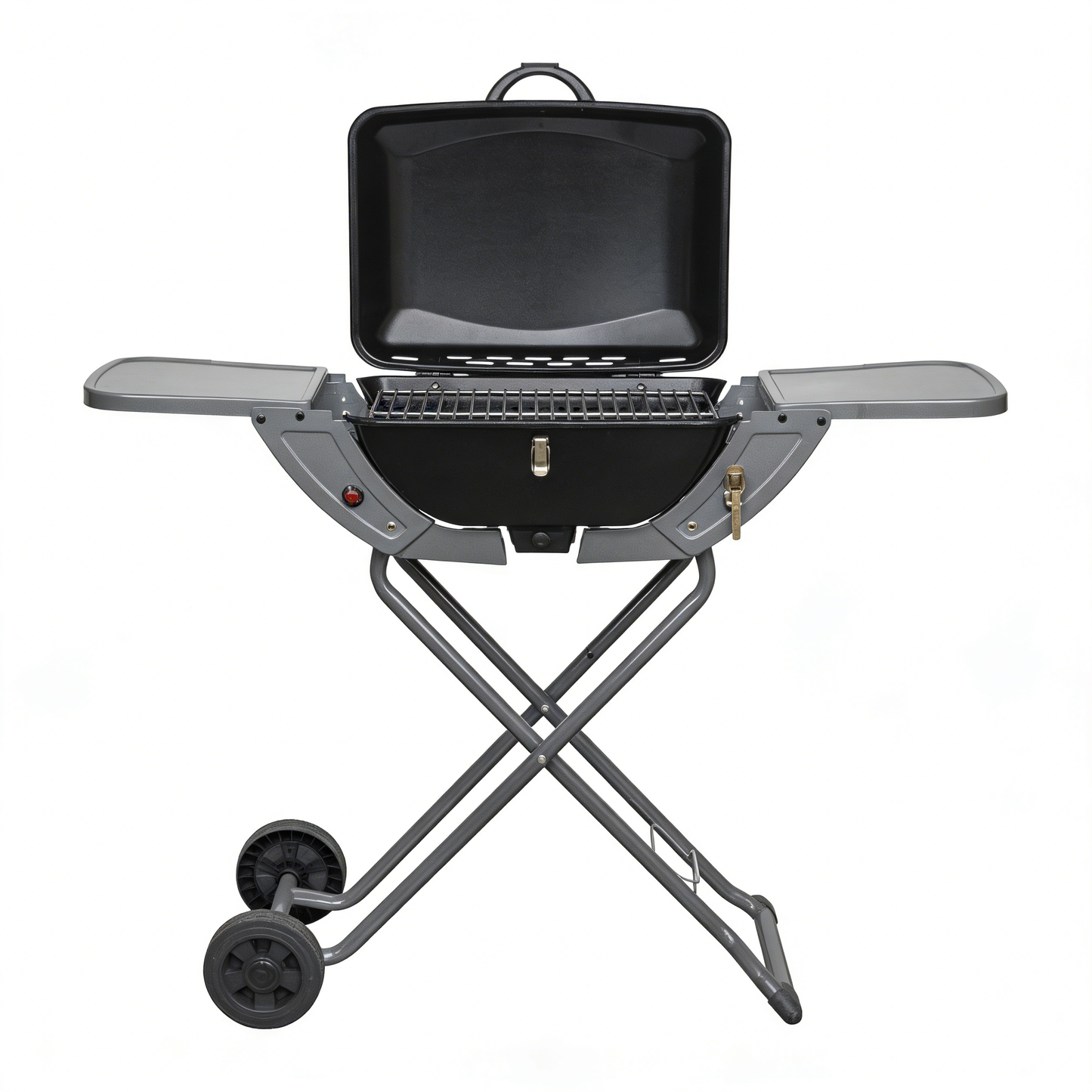 Barbecue gaz camping portable pliable fond blanc