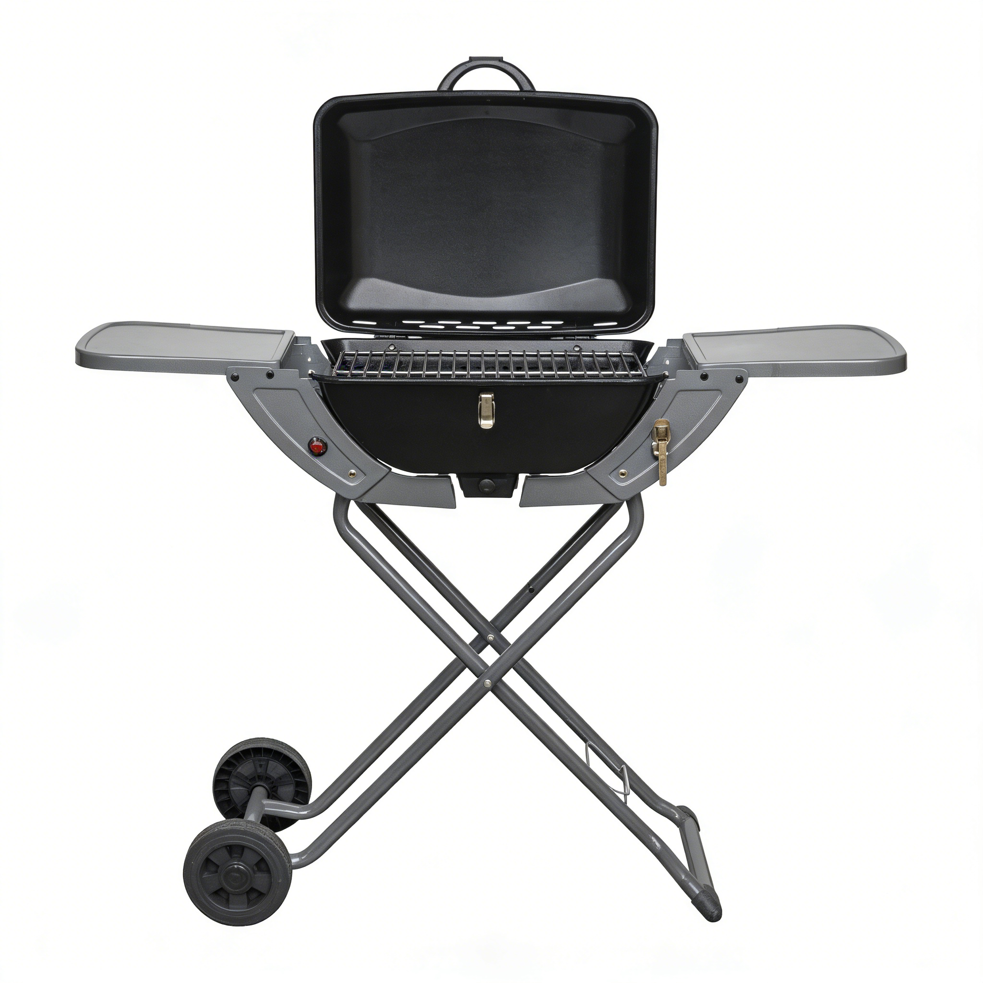 Barbecue gaz camping portable pliable fond blanc